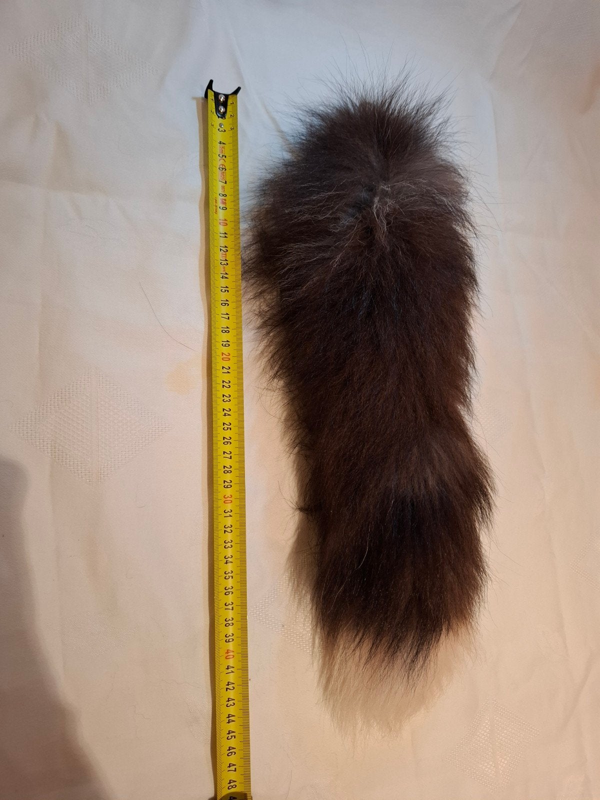 Vossenbont cross fox fur staart - vintage Bag charm, Ophalen of Verzenden, Gebruikt, Accessoires