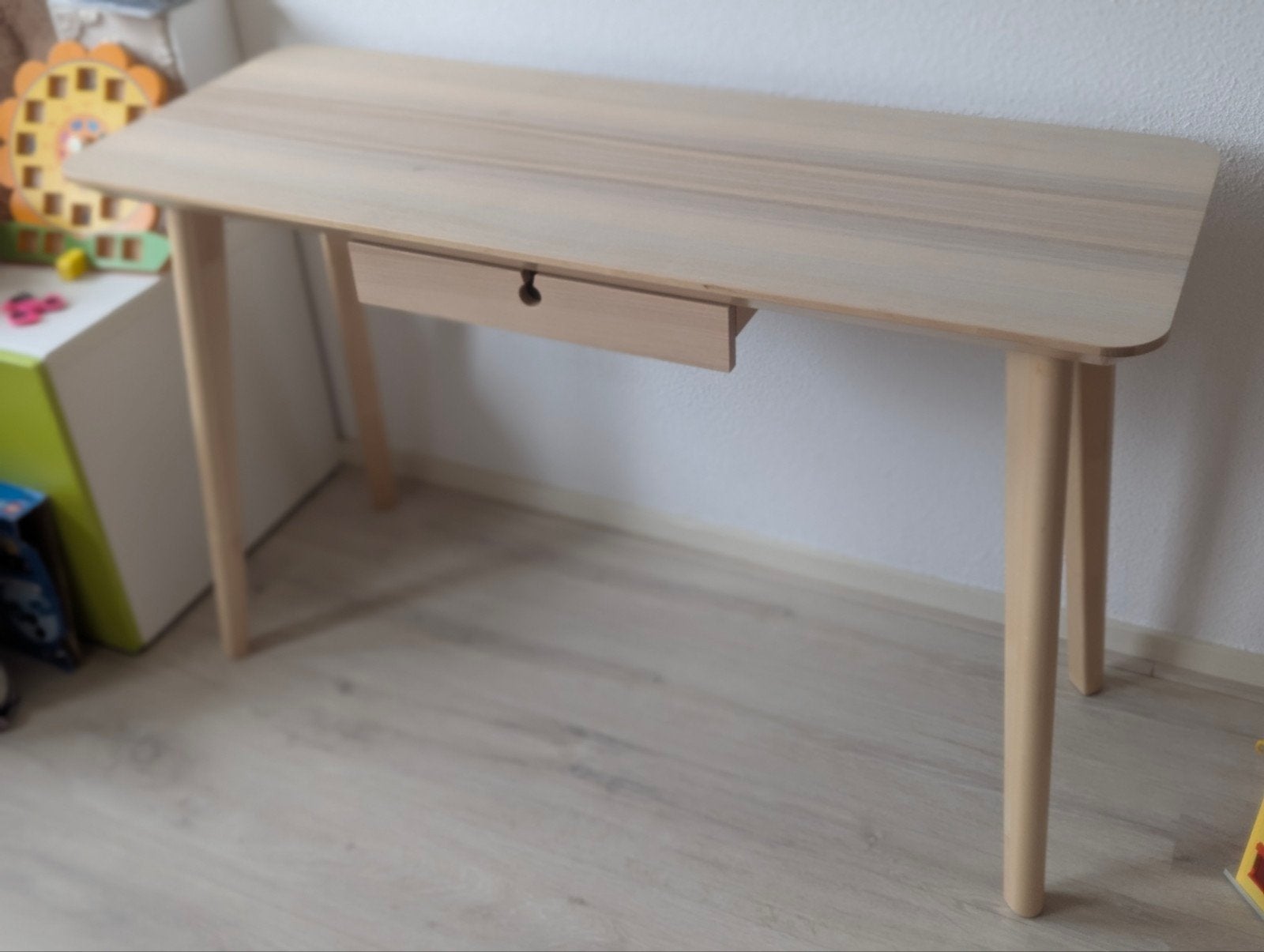 IKEA LISABO salontafel/bureau 118x50 cm essenfineer, Ophalen