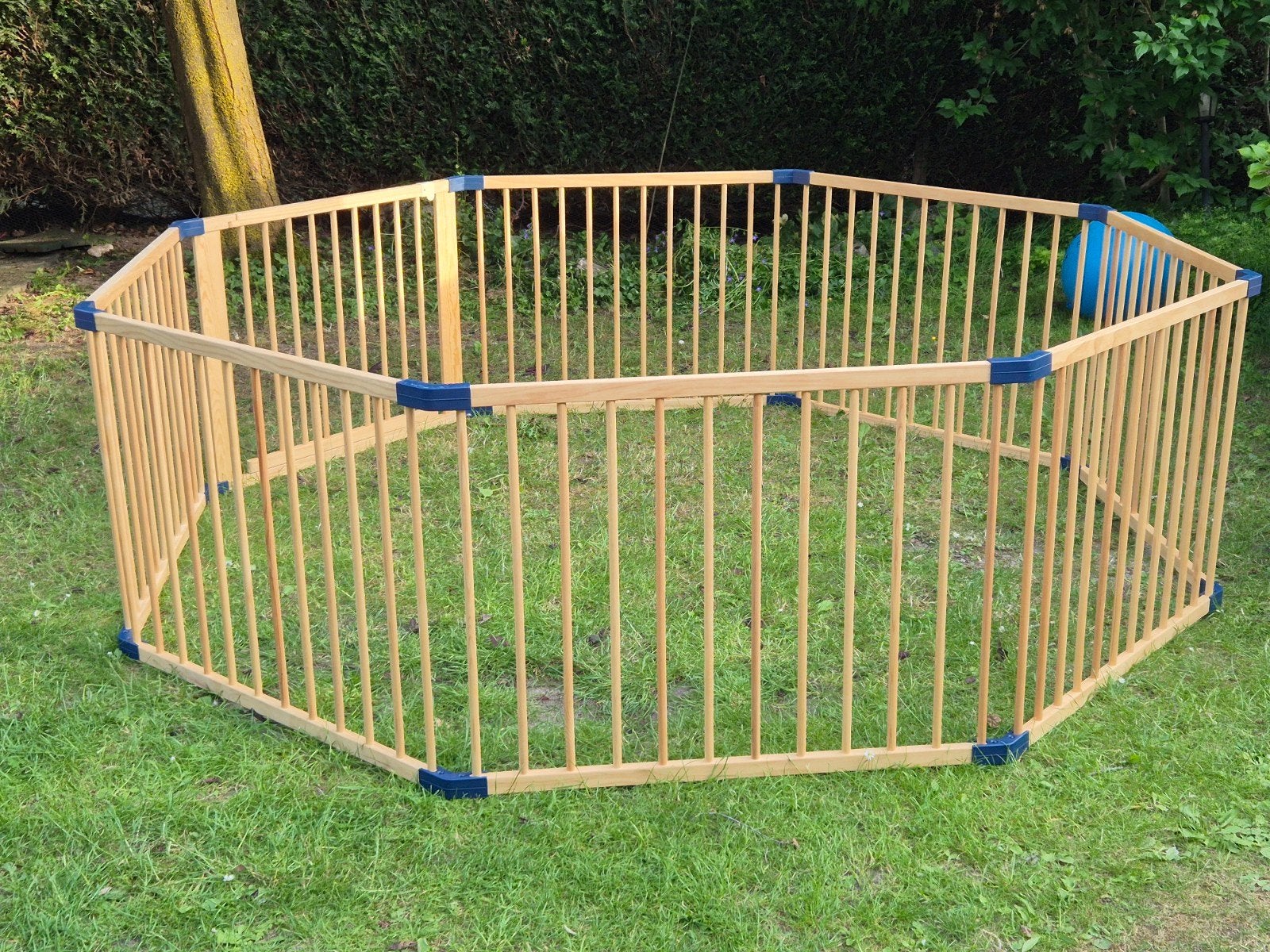 Houten box/speelpark - achthoekig, Kinderen en Baby's, Boxen, Ophalen of Verzenden, Gebruikt, Overige vormen