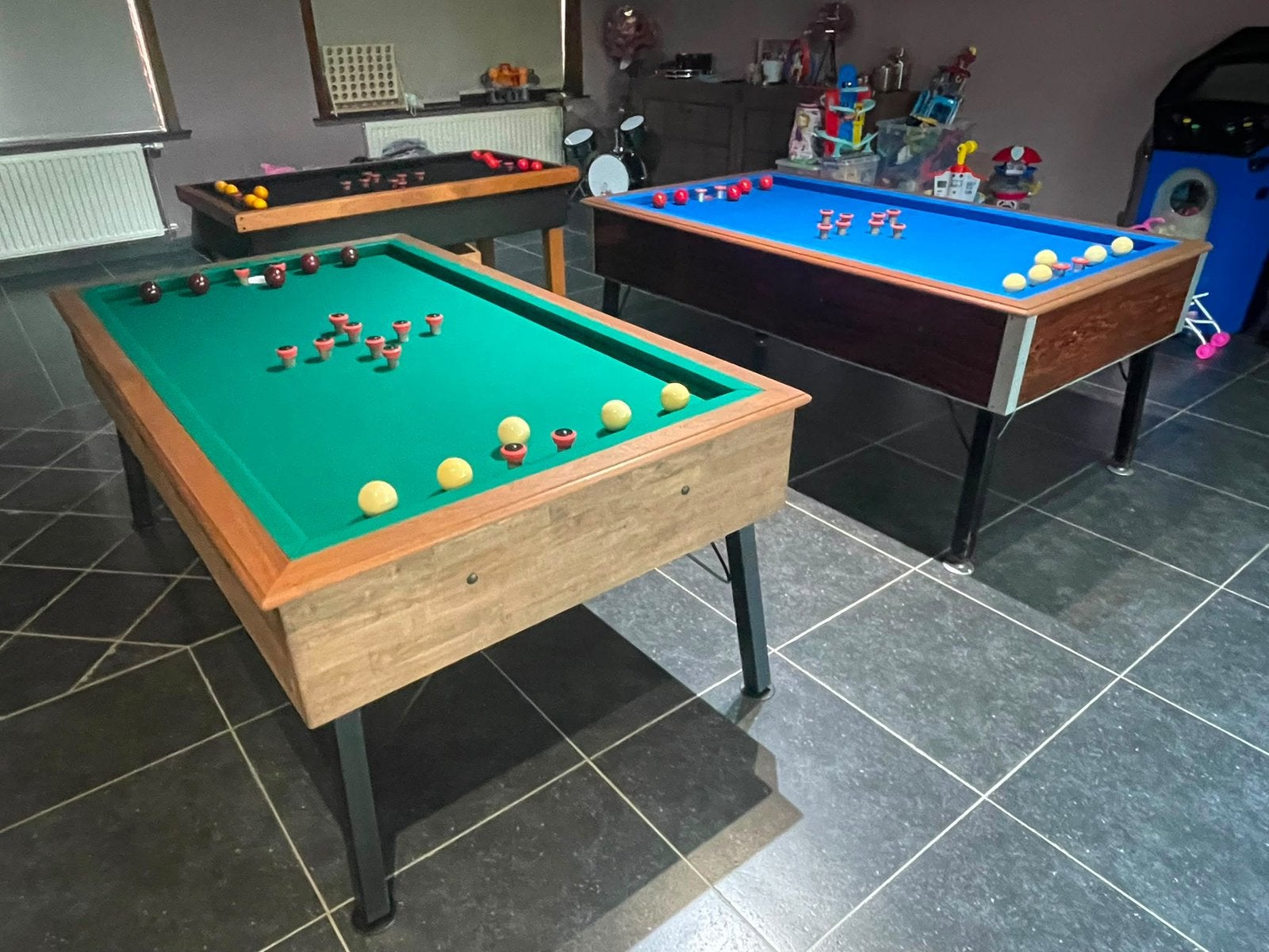 Tapbiljart toppenbiljart golfbiljart, Ophalen, Zo goed als nieuw, Pooltafel
