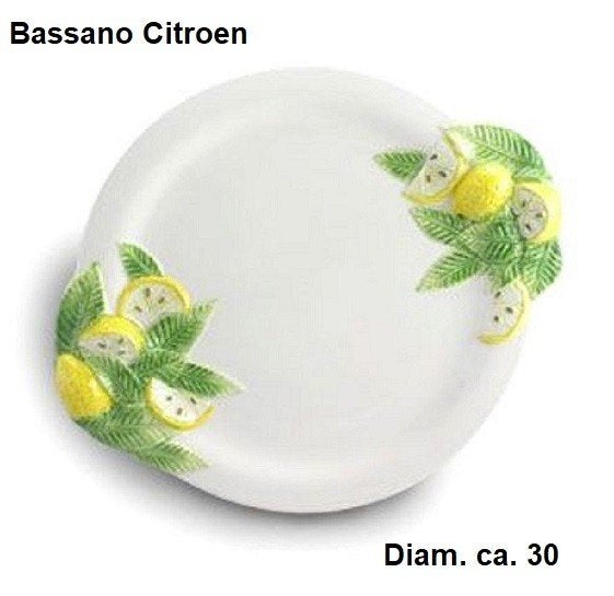 Bassano servies Citroen of tomaat, Verzenden, Nieuw, Keramiek, Overige stijlen