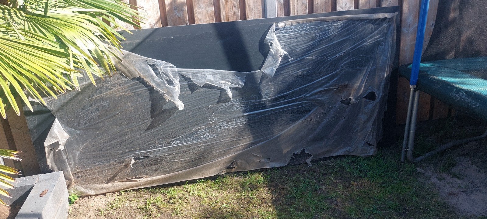 Zwarte vollkern 7024 : 300x130x6 overkapping/veranda paneel, Doe-het-zelf en Verbouw, Platen en Panelen, Ophalen, Nieuw, Overige materialen