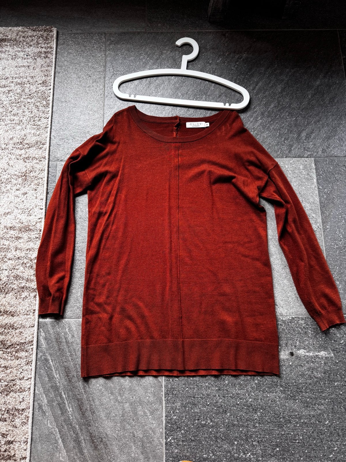 Enjoy Dames Trui Maat M - Terracotta, Ophalen of Verzenden, Zo goed als nieuw, Maat 38/40 (M), Bruin