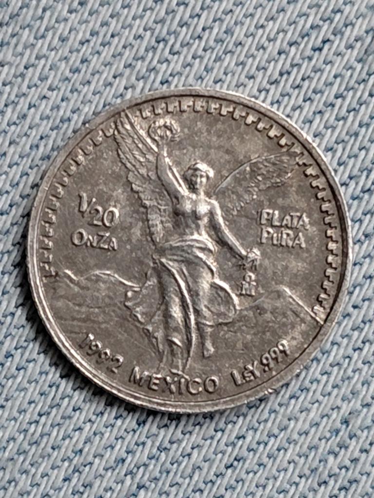 Mexico 1/20 Onza "Libertad" 1992 - Zilver, Postzegels en Munten, Munten | Amerika, Verzenden, Midden-Amerika, Losse munt, Zilver