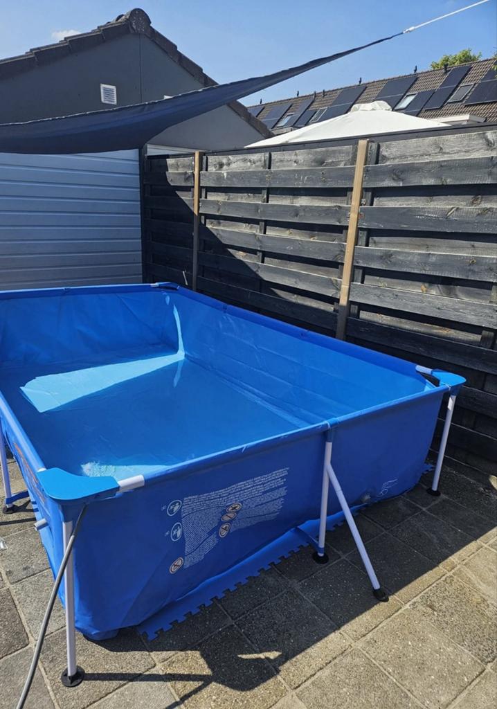 Zwembad 300x201 met toebehoren en pomp, Ophalen