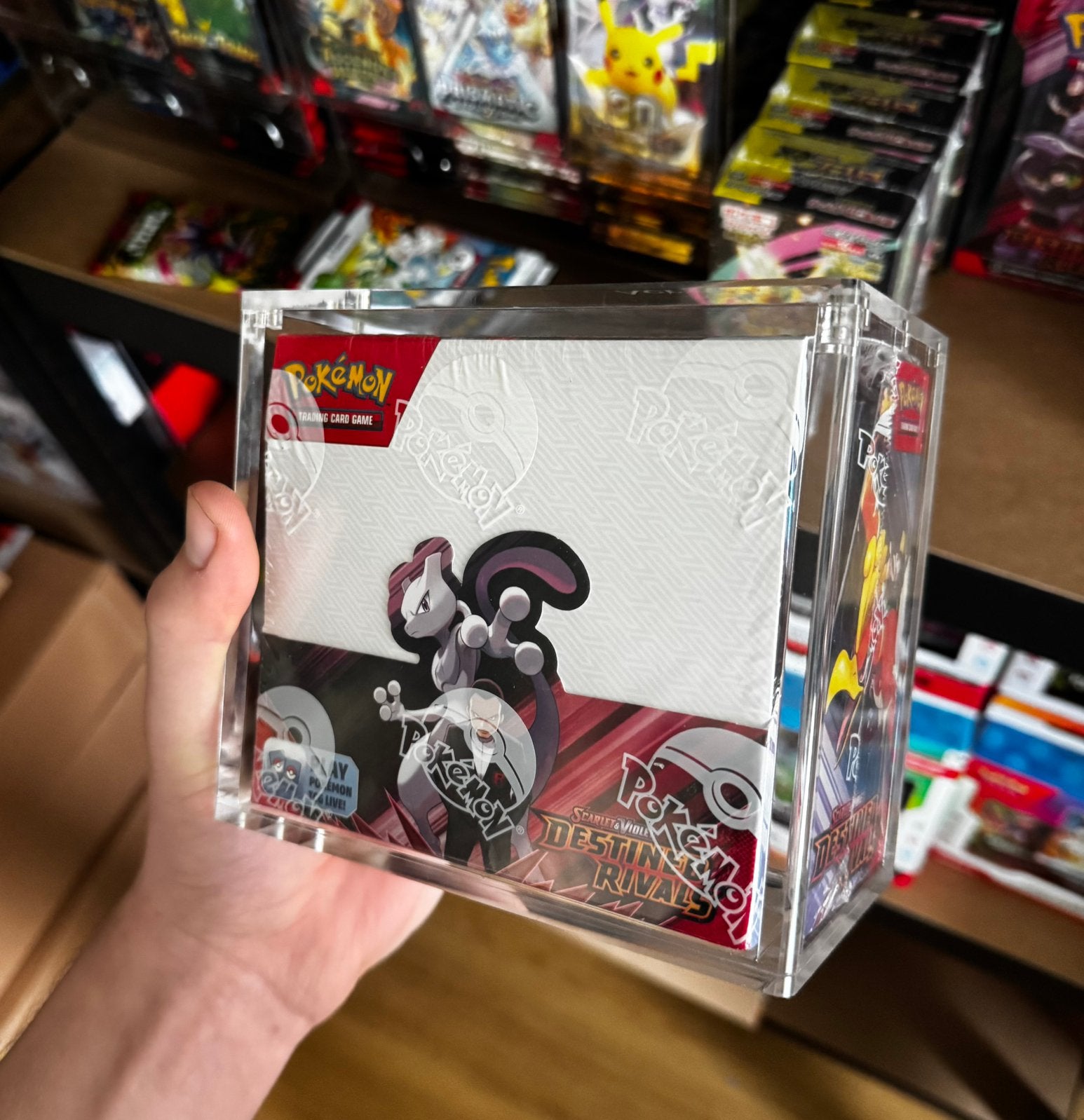 Pokemon acryl cases boosterbox ‼️BESTE PRIJZEN‼️, Ophalen of Verzenden, Zo goed als nieuw, Boosterbox