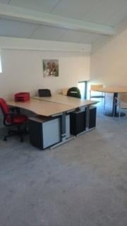 Zit/ sta hoekbureau 160/160 elektrisch, Ophalen, Zit-sta bureau, Elektrisch, Gebruikt