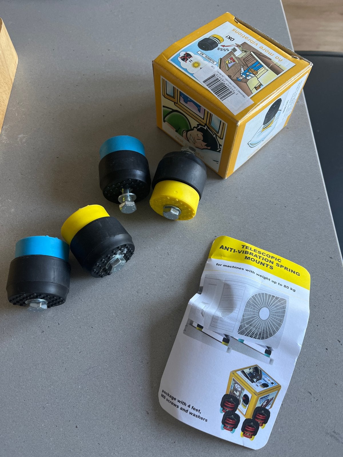 Anti-vibratie pootjes voor warmtepomp buitenunit, Ophalen of Verzenden, Nieuw