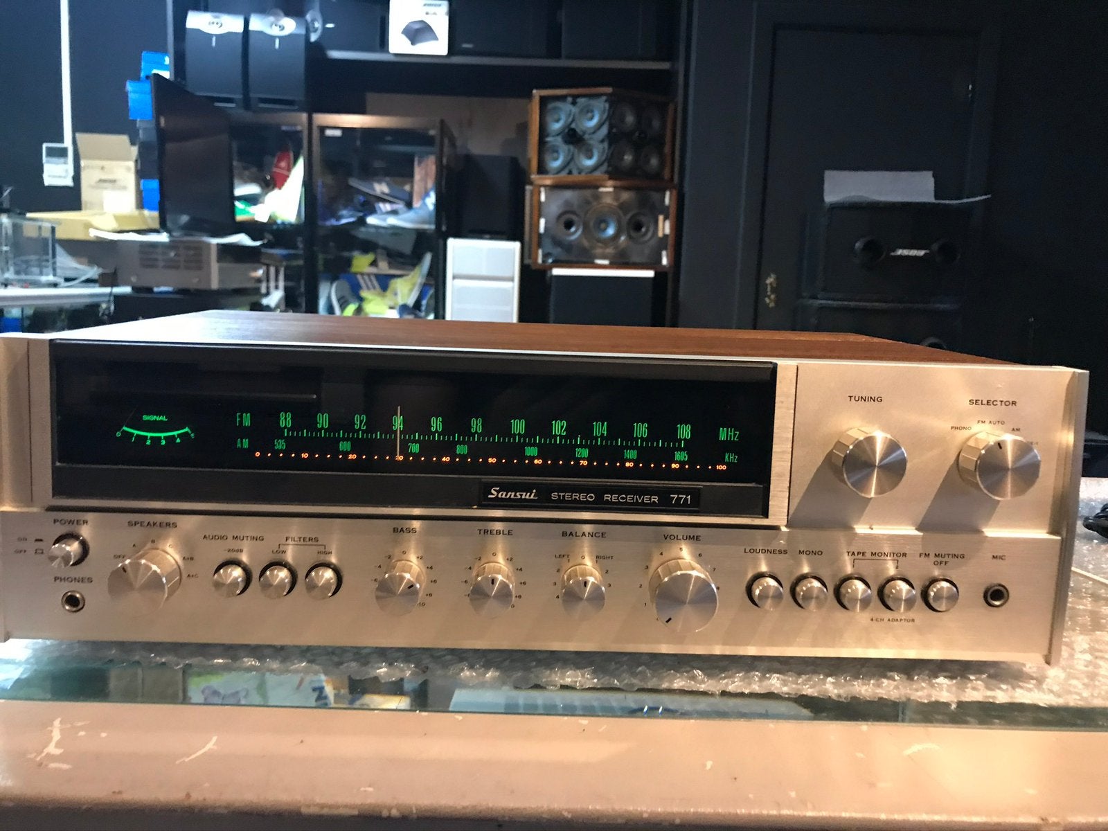 Prachtige Sansui 771 stereo receiver, Overige merken, Sansui, Tuner of Radio, MP3-aansluiting