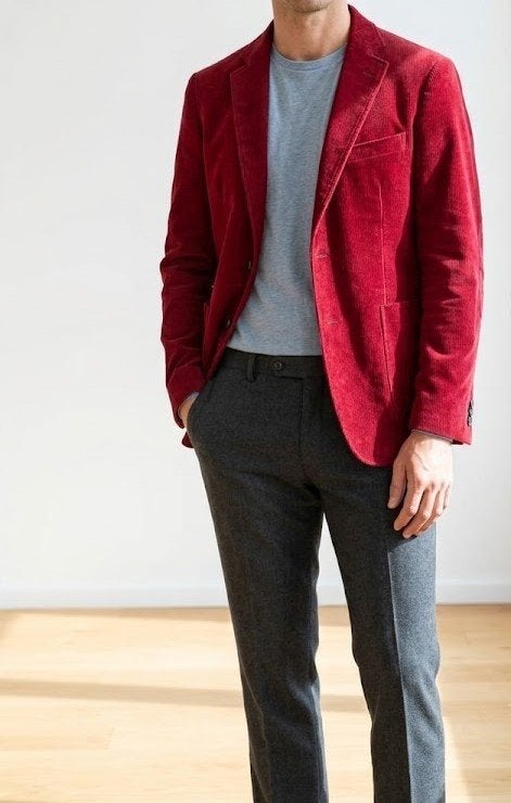 McGregor corduroy blazer – maat 50, Ophalen of Verzenden, Zo goed als nieuw, Rood, McGregor