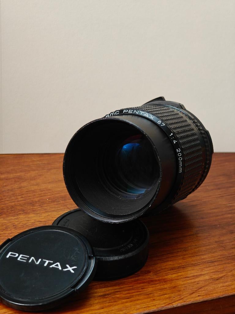 Pentax 67 SMC 200mm f/4, Ophalen of Verzenden, Gebruikt, Telelens