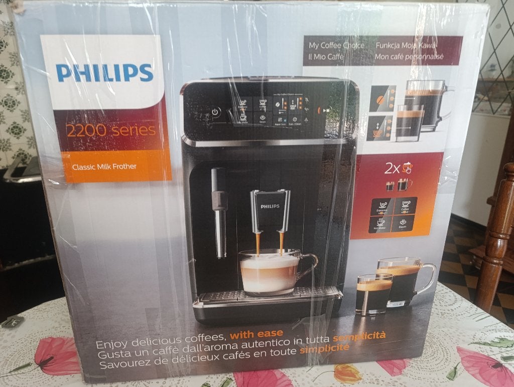 Philips 2200 zwarte koffiemachine, Witgoed en Apparatuur, Gebruikt, Verzenden, Koffiemachine, 2 tot 4 kopjes