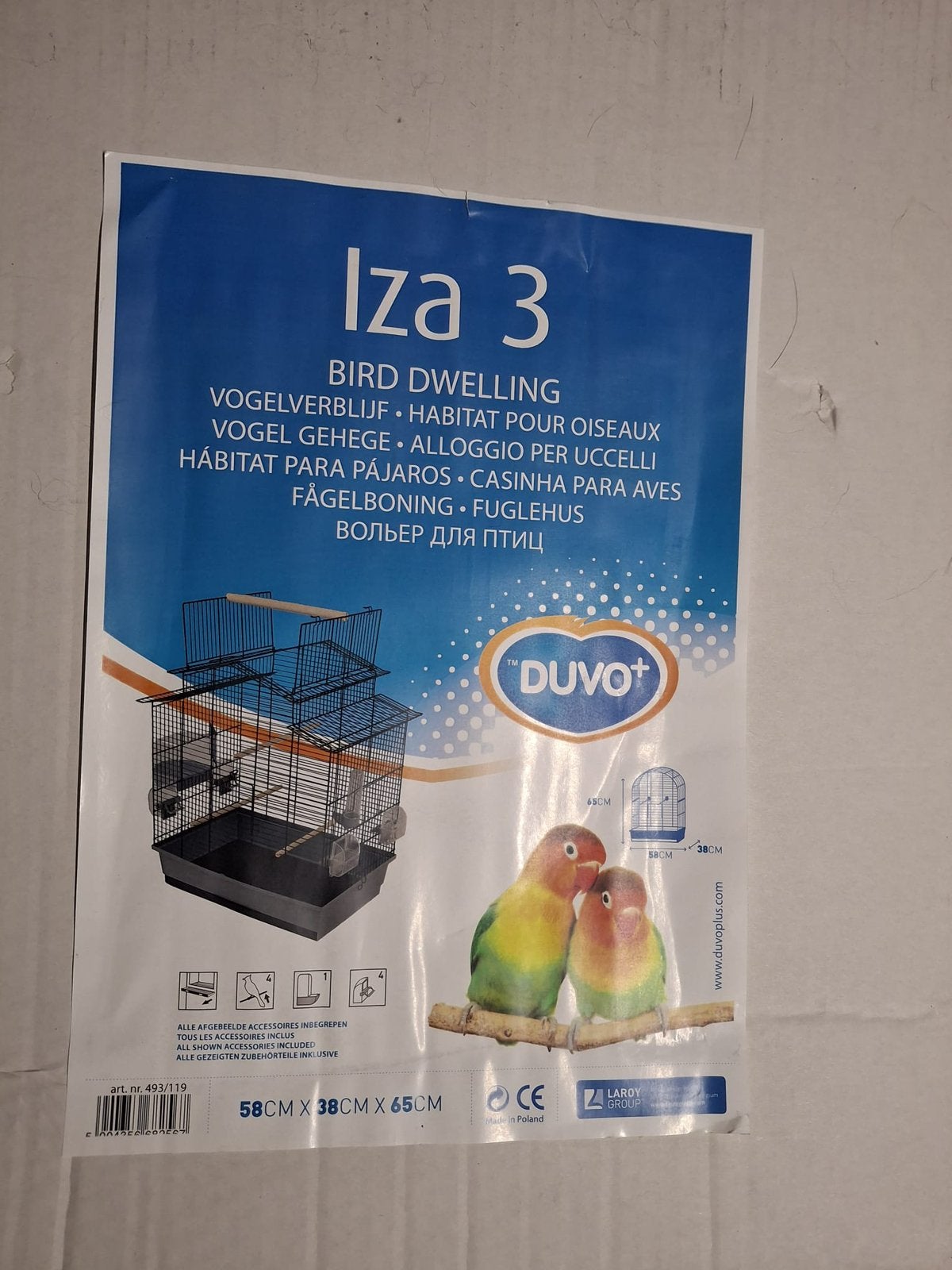Nieuwe IZA 3 vogelkooi, Ophalen of Verzenden, Nieuw, Metaal, Vogelkooi
