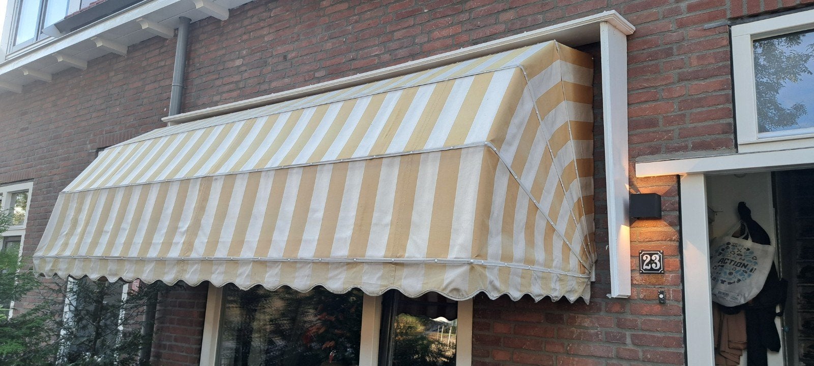 Zonnescherm 345, Ophalen, Gebruikt, 250 cm tot 450 cm, Markies