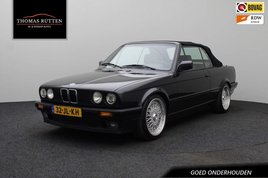 BMW 3-serie Cabrio E30 320i BMW 3-serie Cabrio 320i 1991 | A, Automaat, Achterwielaandrijving, Zwart, Leder