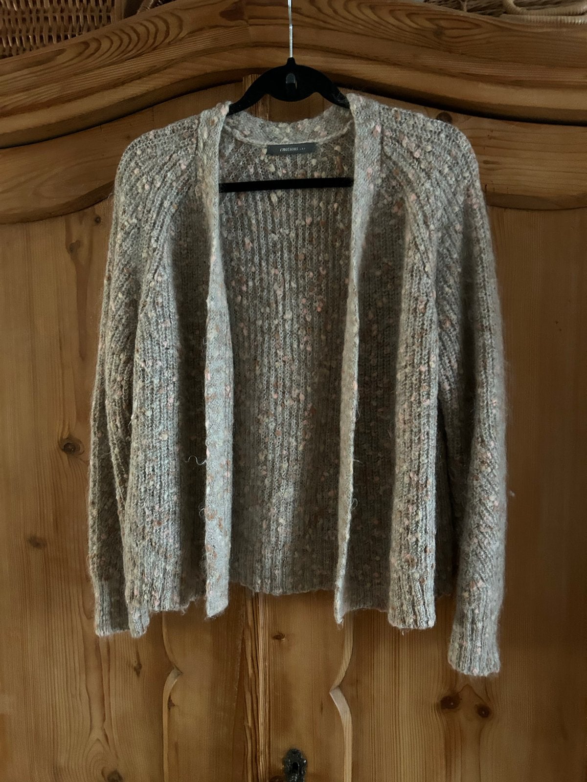 Emotions Mohair Wol Blend Vest Maat 38 Beige met Pastels, Kleding | Dames, Ophalen of Verzenden, Maat 38/40 (M), Beige