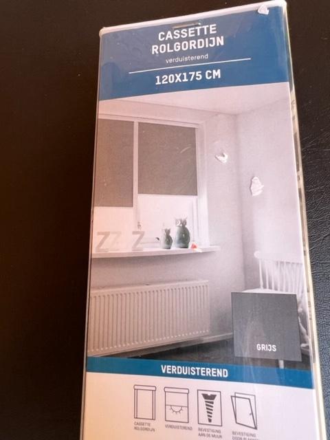 Rolgordijn in Cassette wit met wit doek wit verduisterend, Ophalen of Verzenden, Nieuw, Wit