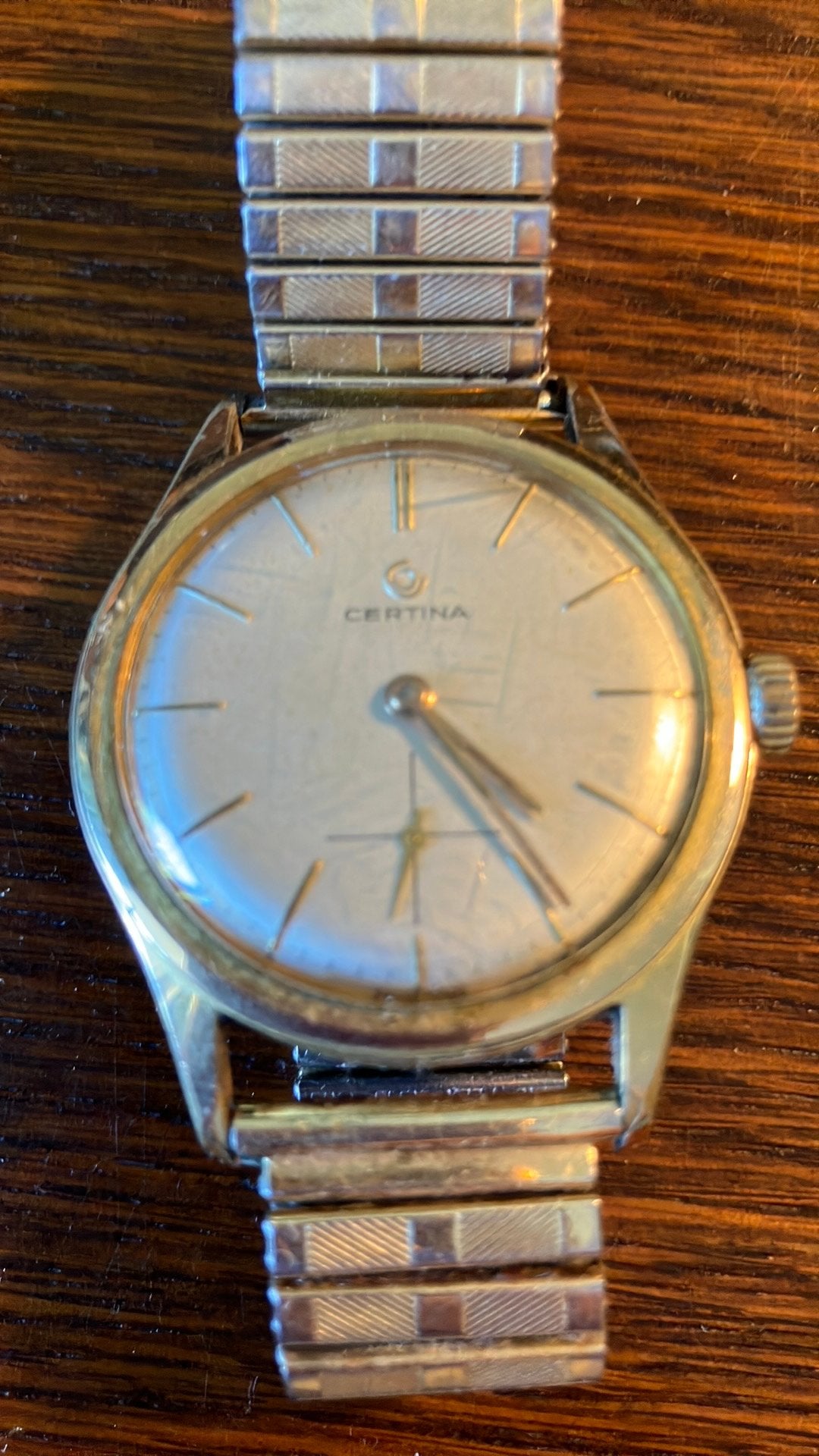 Certina heren polshorlge Vintage, Staal, Met bandje, Polshorloge, 1960 of later