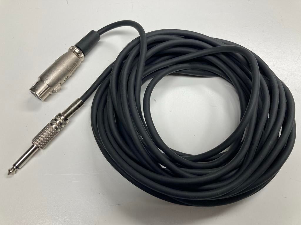 XLR naar Jack 6,3 mm aansluit/verloopkabel, Ophalen of Verzenden, Zo goed als nieuw, Microfoon