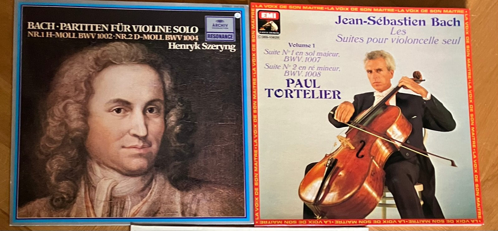 2 lp’s SOLO viool en cello BACH!, Ophalen, Kamermuziek, Zo goed als nieuw, 12 inch
