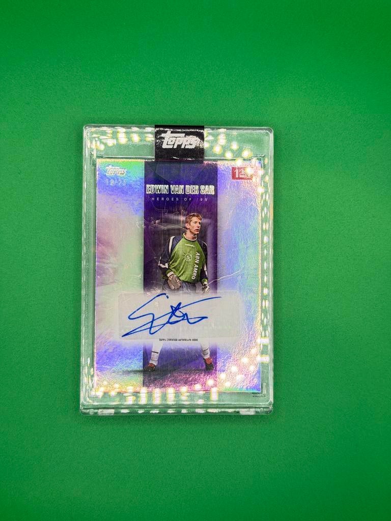 Topps Ajax 125th Edwin van der Sar auto /25 Ajax Amsterdam, Hobby en Vrije tijd, Stickers en Plaatjes, Ophalen of Verzenden, Zo goed als nieuw