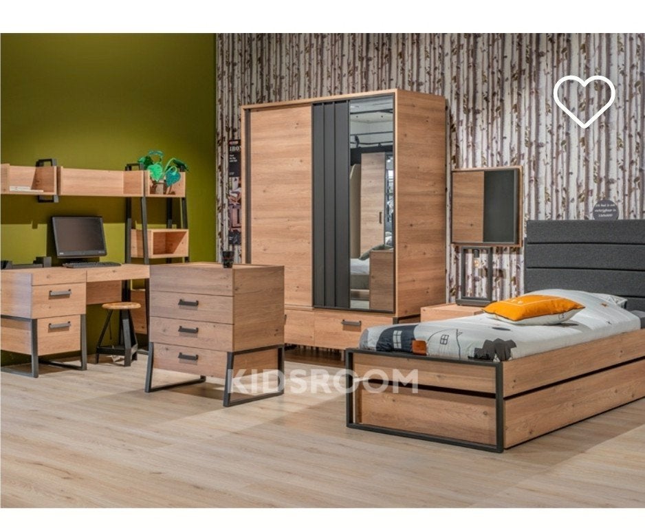 Bed 1 persoons met bedlade, Ophalen, 90 cm, Eenpersoons, Zo goed als nieuw