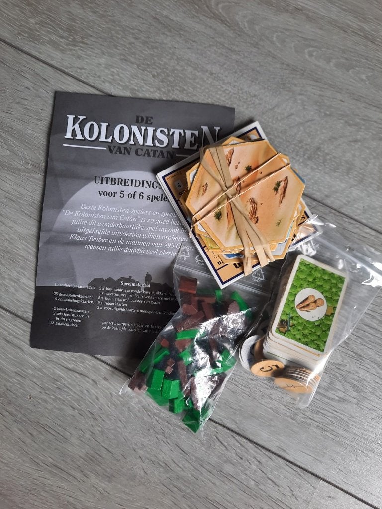 bordspel zgan Catan 56 hout uitbreiding z doos compleet, Vijf spelers of meer, Ophalen of Verzenden, Zo goed als nieuw, 999 games