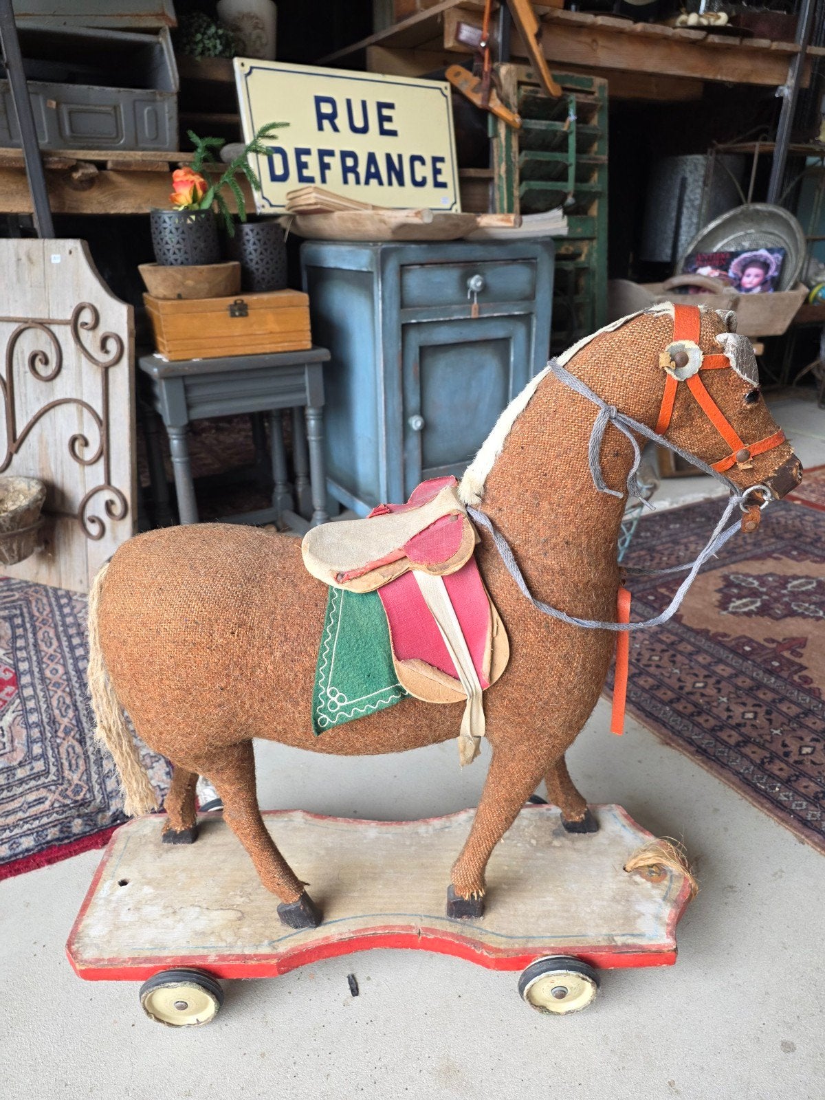 Brocante speelgoed paard, Antiek en Kunst, Antiek | Speelgoed, Ophalen