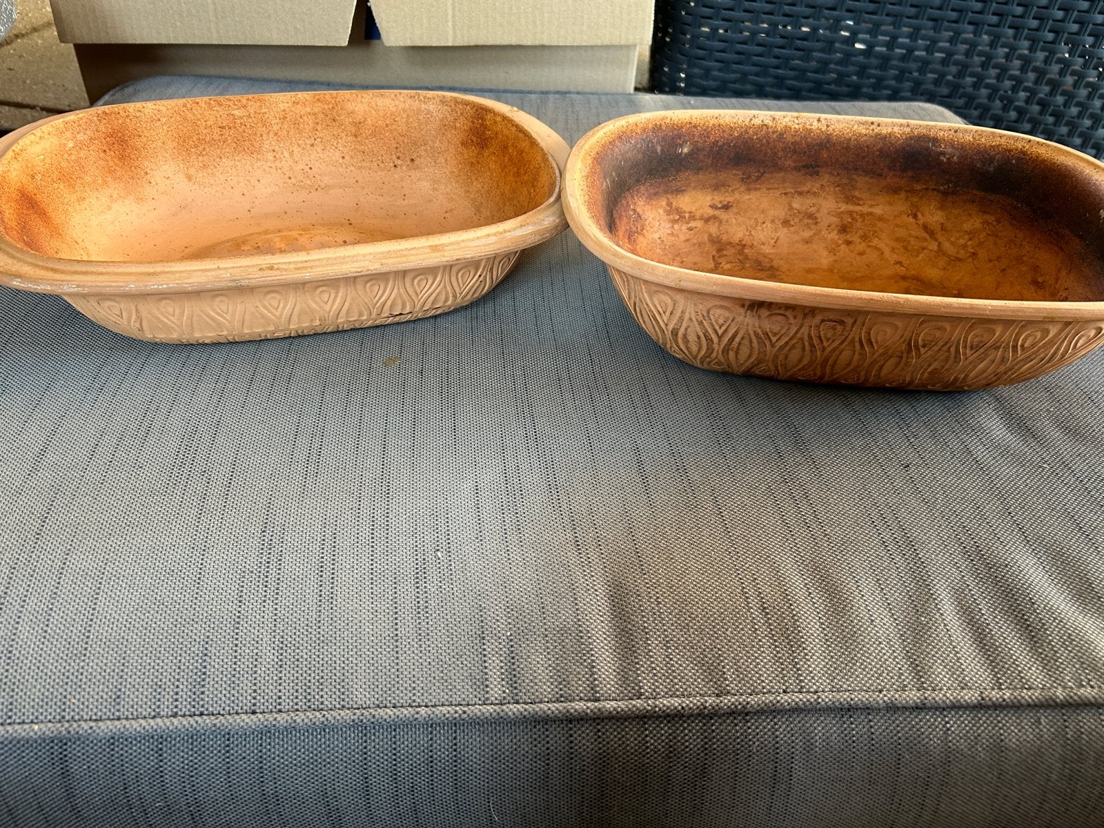 Set van 2 terracotta ovenschalen, Ophalen of Verzenden