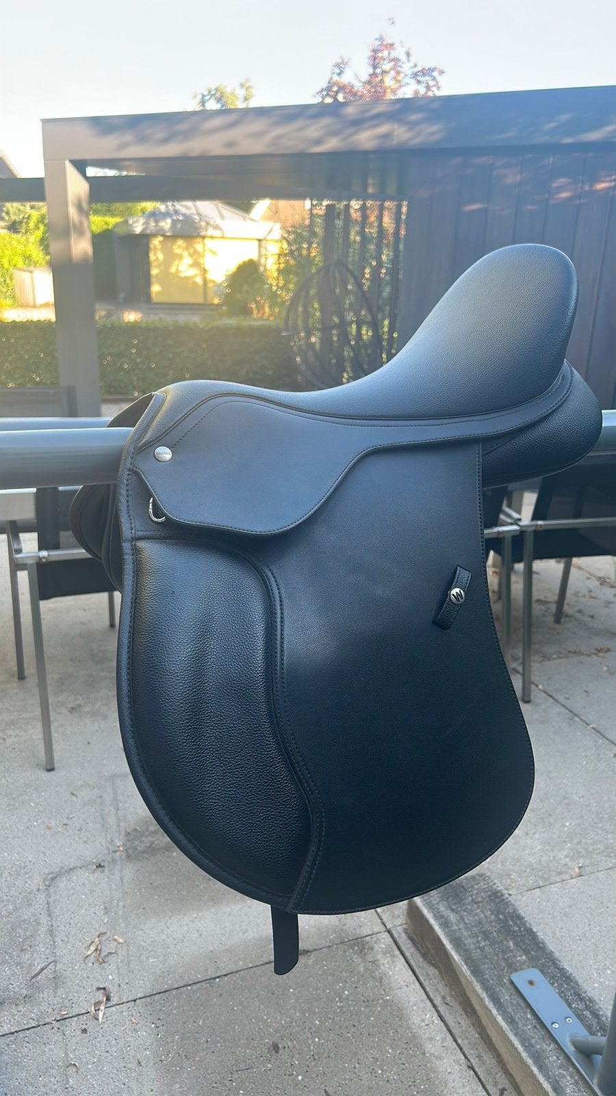 Wintec Veelzijdigheidszadel 500 Pony Hart Zwart 16 inch, Dieren en Toebehoren, Ophalen, Wintec, Verstelbare boom, Zo goed als nieuw