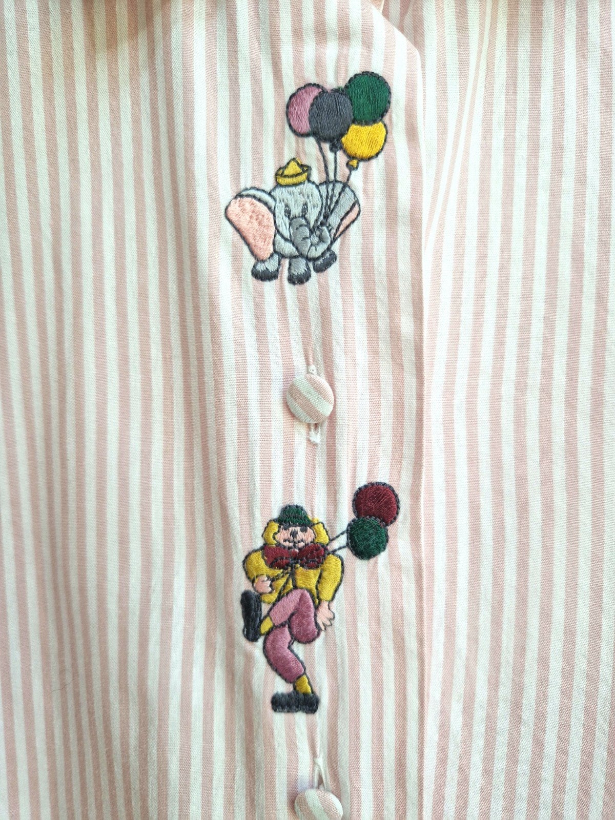 Unieke vintage disney blouse met dombo borduursels, Ophalen of Verzenden, Zo goed als nieuw, Maat 46/48 (XL) of groter, Roze