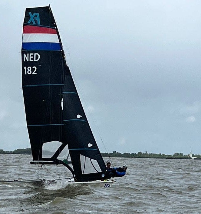 Ovington 49erFX te koop, Ophalen, Gebruikt, 3 tot 6 meter, 15 tot 30 m²