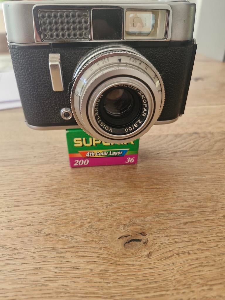Voigtländer Vito CL met 4x Fujifilm 24-rolletjes, Audio, Tv en Foto, Fotocamera's Analoog, Ophalen