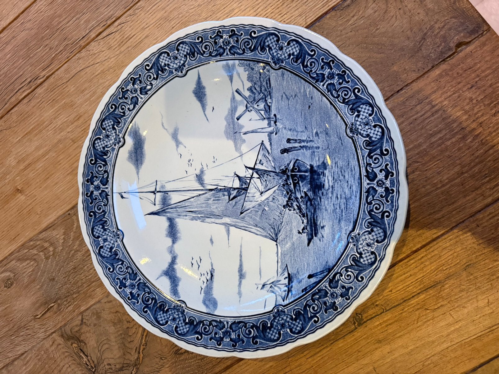 Delfts blauw, wandbord, Ophalen