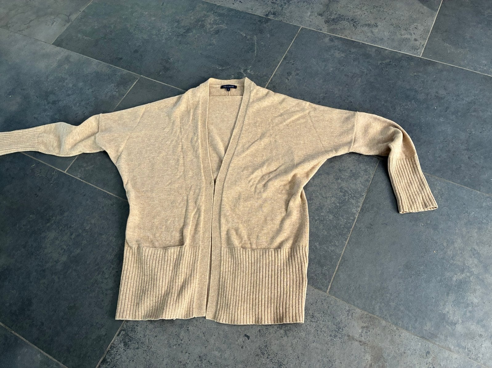 Tommy Hilfiger vest zgan S, Ophalen of Verzenden, Zo goed als nieuw, Beige