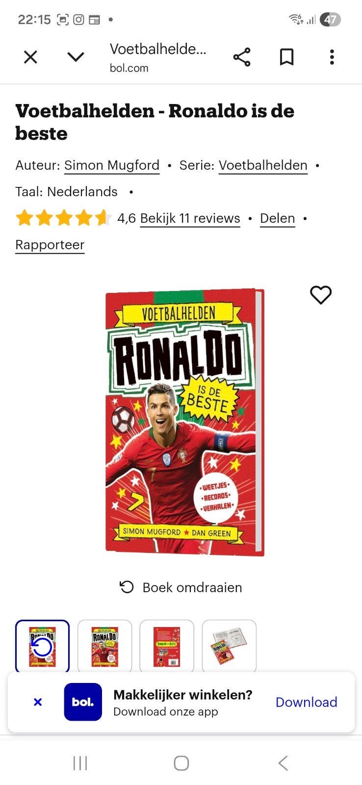 Voetbalhelden - Ronaldo is de beste (boek) gezocht., Boeken, Sportboeken, Ophalen of Verzenden, Gelezen, Balsport
