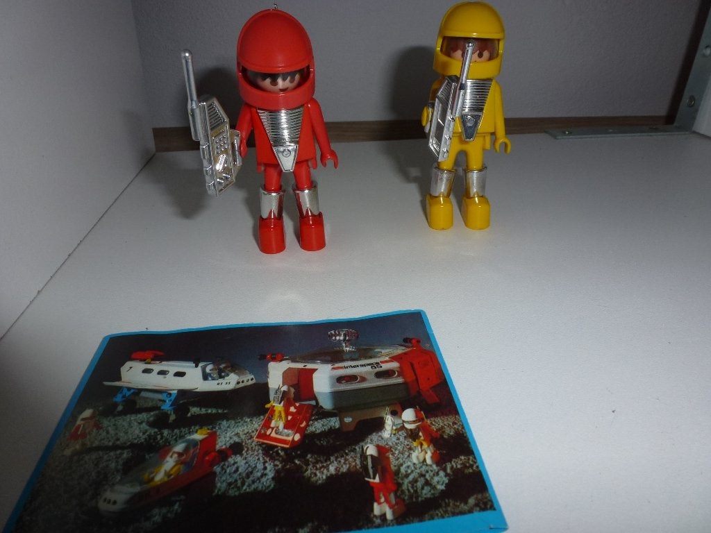 Playmobil 3590 2 Ruimtevaarders vintage, Gebruikt, Complete set, Ophalen of Verzenden, Figuren