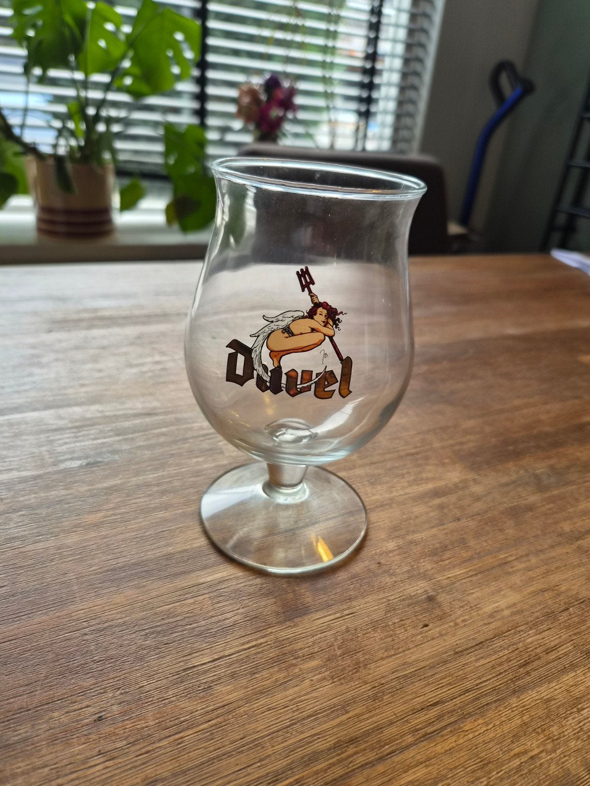 Duvel bierglas hopduvelin 2001, Verzamelen, Ophalen of Verzenden, Zo goed als nieuw