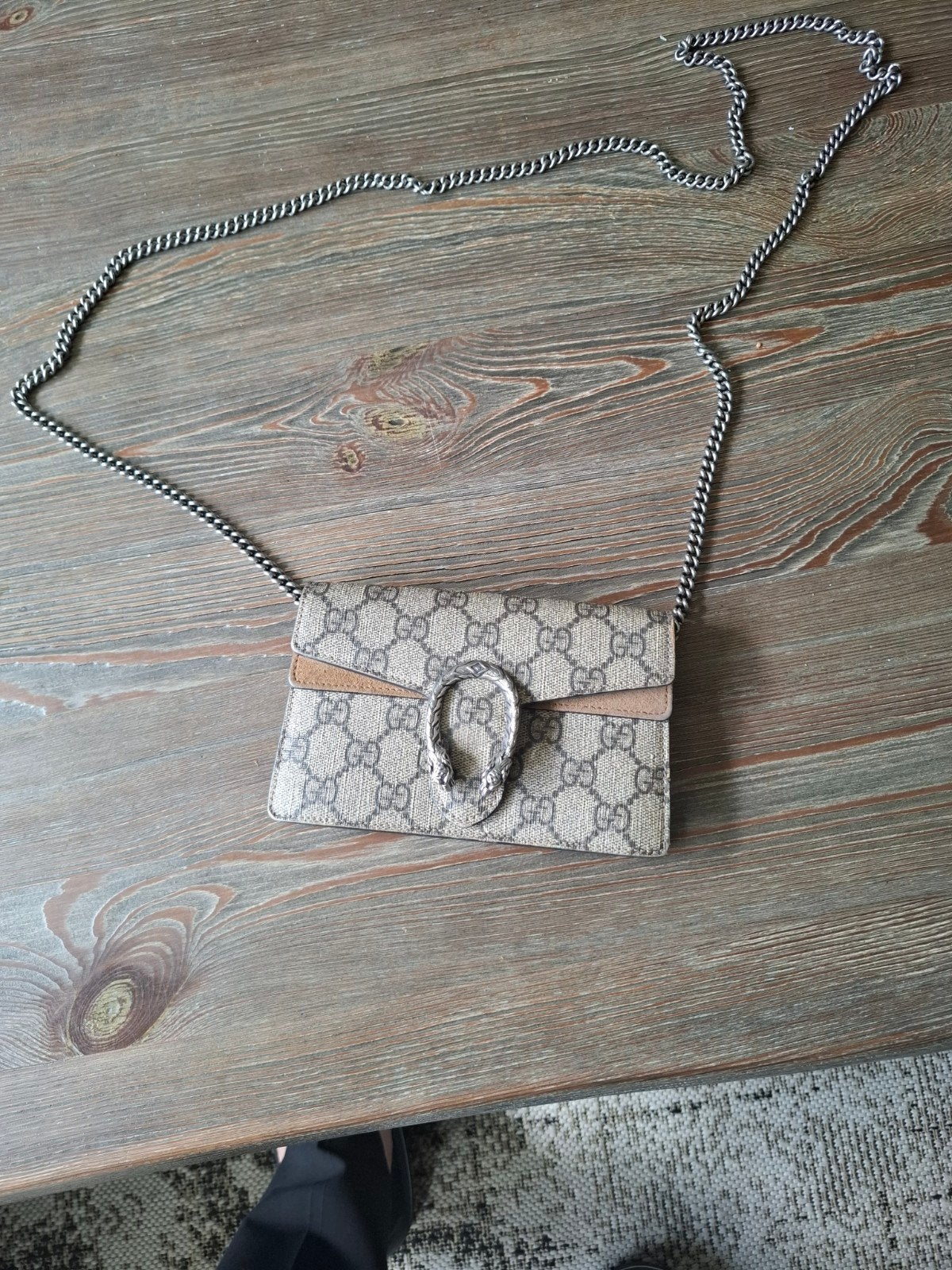 Originele Gucci Dionysus met bon GG Supreme Leather Crossbod, Ophalen of Verzenden, Zo goed als nieuw, Zilver, Trollbeads