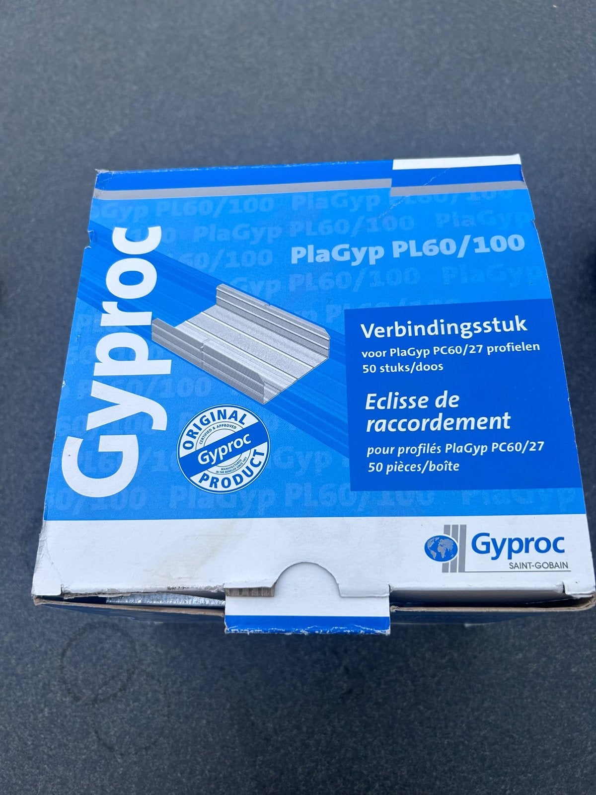 Gyproc Verbindingsstukken PlaGyp PC60/27 (circa 45 stuks), Doe-het-zelf en Verbouw, Ophalen of Verzenden, Nieuw, Overige typen