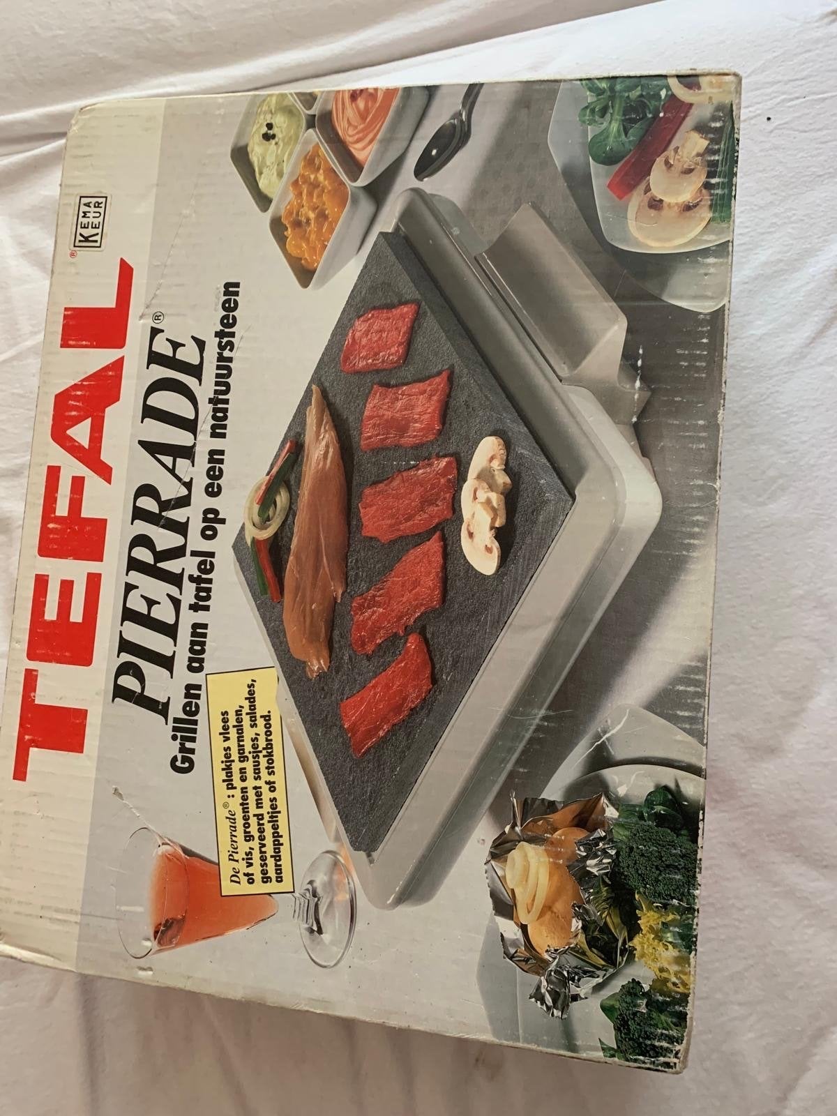 Tefal Pierrade Steen Grill - Elektrische Grillplaat, Ophalen of Verzenden, Gebruikt, 4 t/m 7 personen