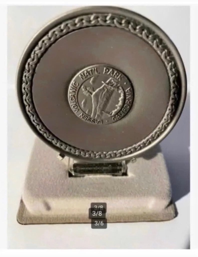 Plaquette Nationaal Park California Vulcano Lassen in doos, Ophalen of Verzenden