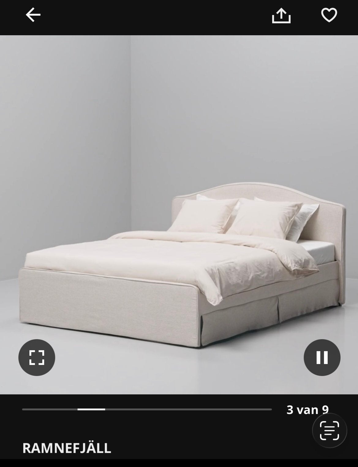 Ikea bed 180 x 200, Ophalen, Zo goed als nieuw, Tweepersoons, 180 cm