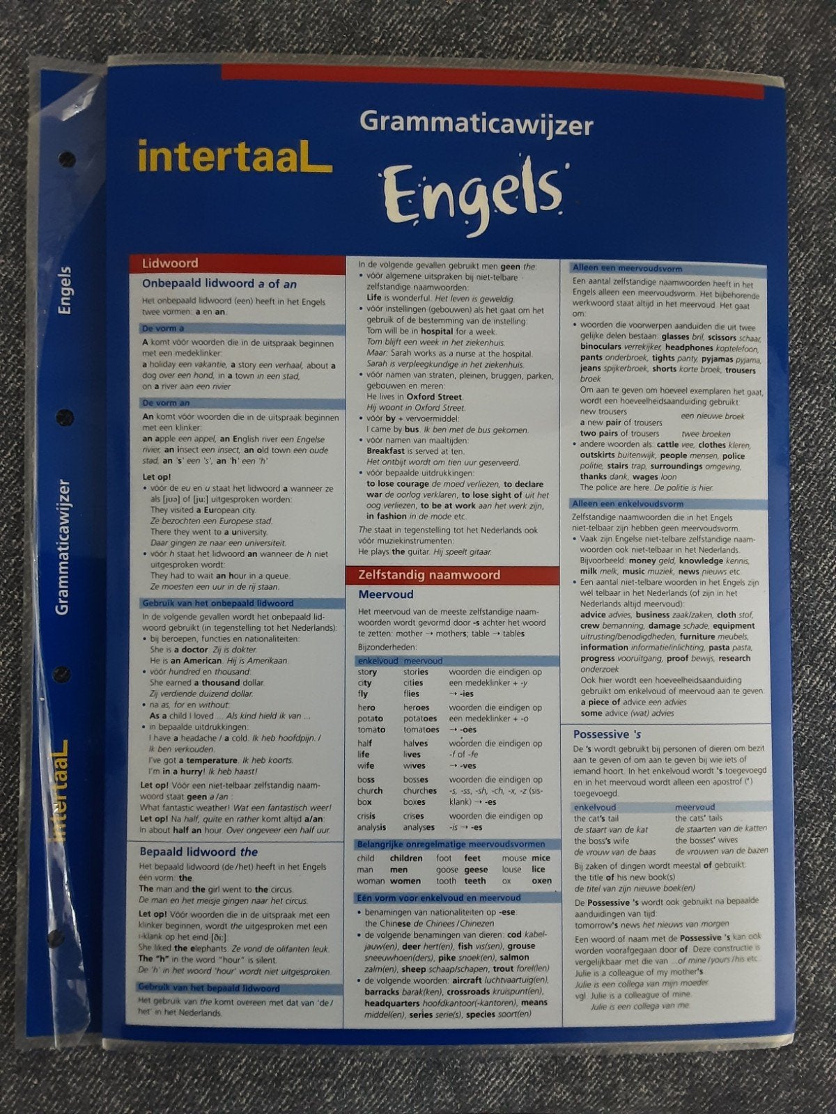 Grammaticawijzer Engels - Intertaal, Boeken, Ophalen of Verzenden, Gelezen