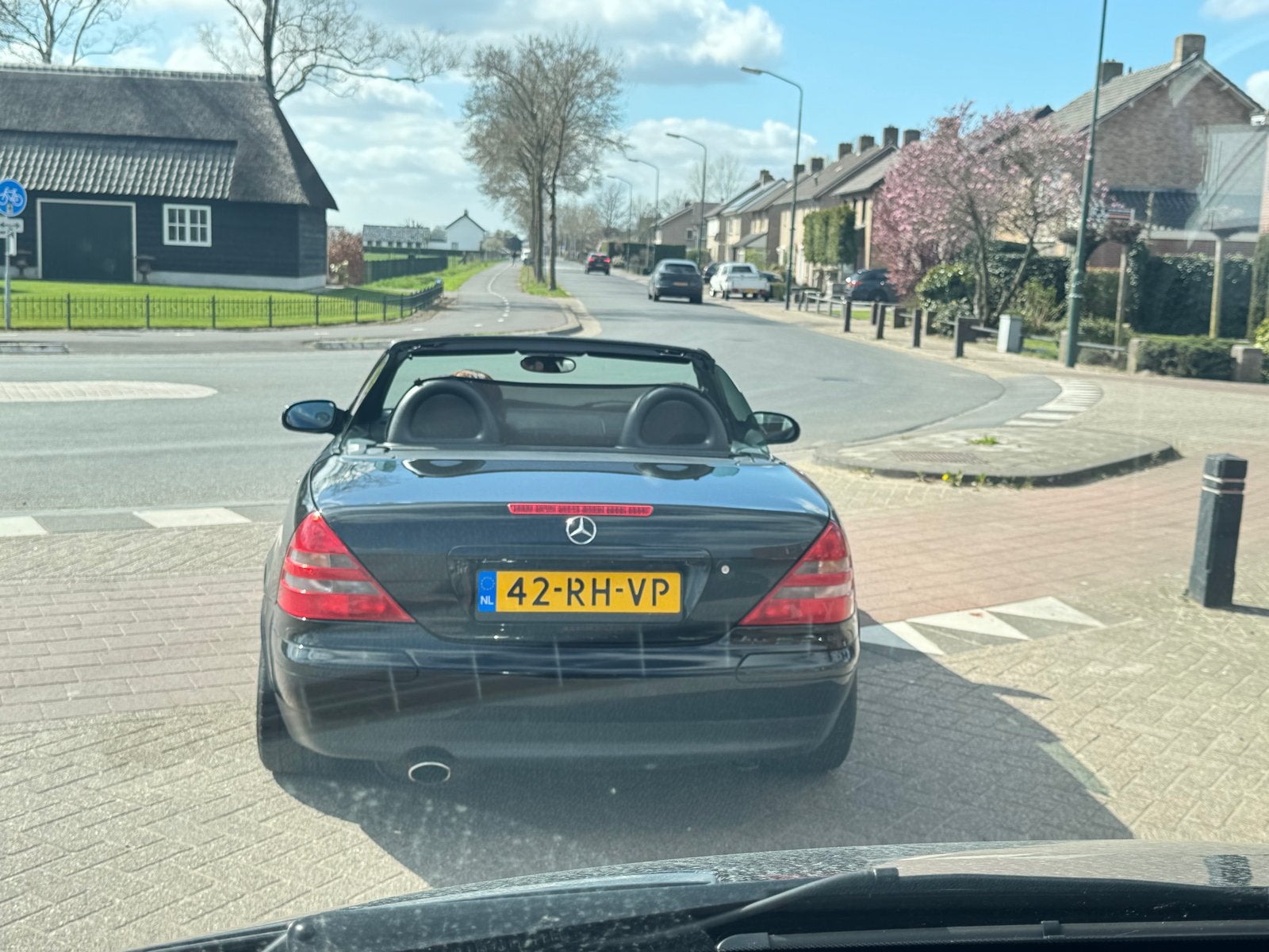 Mercedes-Benz SLK 2.3 Slk230 Kompr Roadster 1998 Zwart, Auto's, Mercedes-Benz, Achterwielaandrijving, 4 cilinders, Cabriolet, Zwart