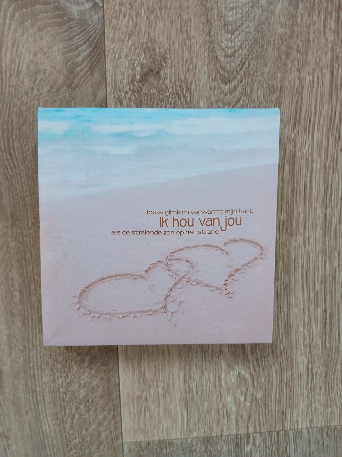 Schilderij met strand afbeelding, Huis en Inrichting, Ophalen of Verzenden, Zo goed als nieuw