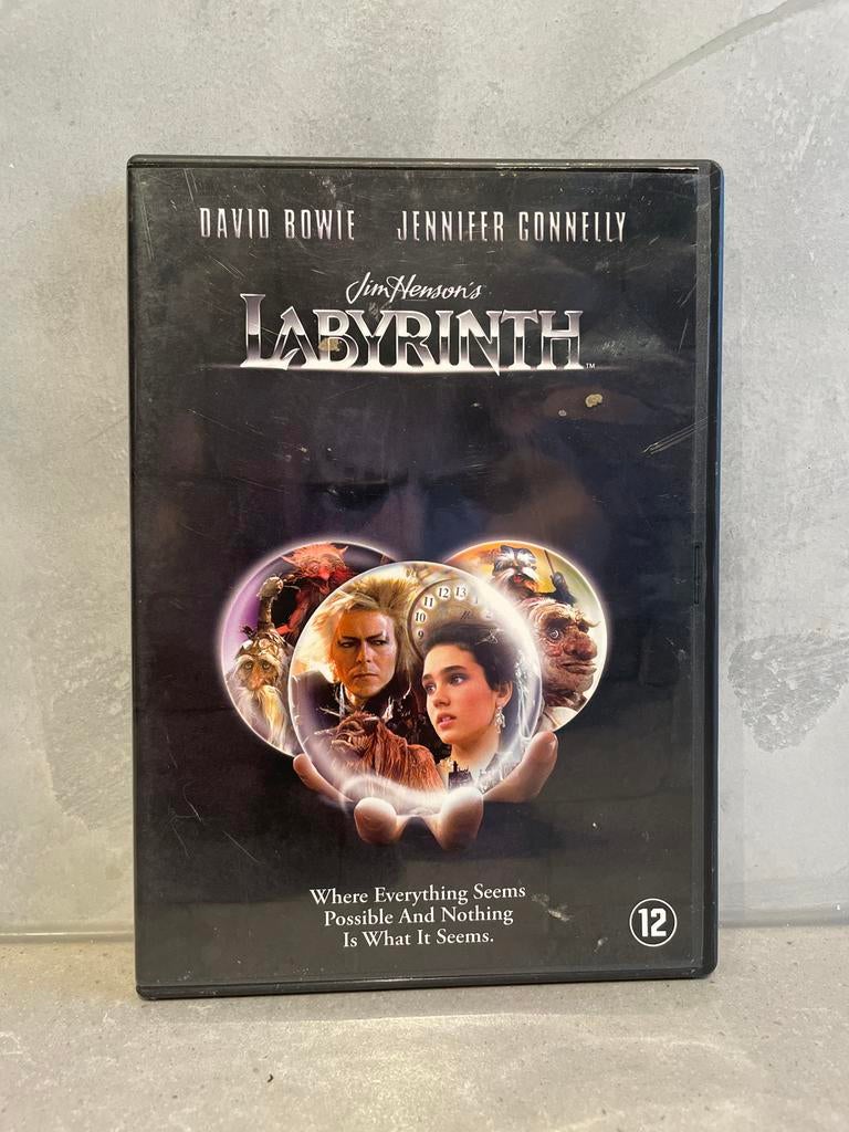 Labyrinth DVD met David Bowie en Jennifer Connelly, Vanaf 12 jaar, Ophalen of Verzenden, Gebruikt