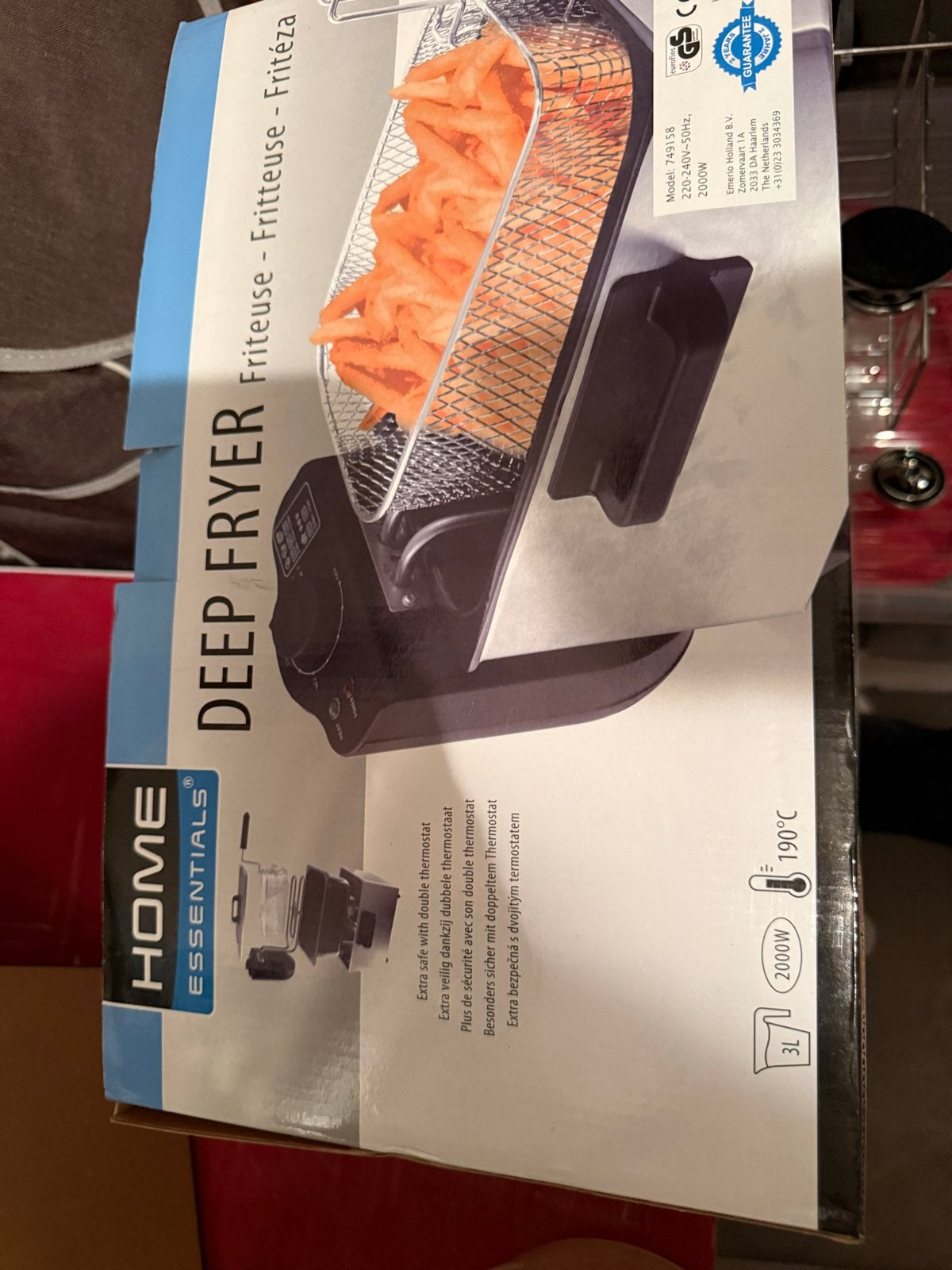 Home Essentials Friteuse - Nieuw in doos, Witgoed en Apparatuur, 2 tot 3 liter, Ophalen, Nieuw