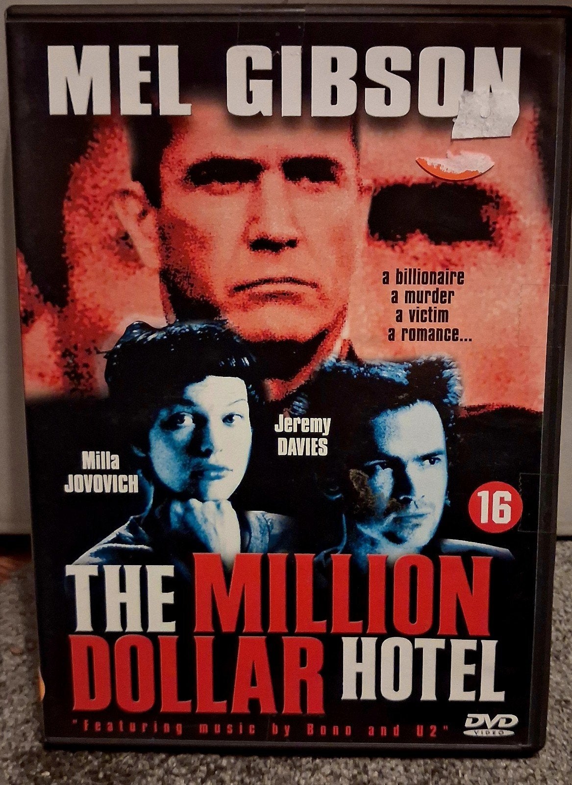 The Million Dollar Hotel - DVD (Mel Gibson, Milla Jovovich), Vanaf 16 jaar, Nederlands, Overige genres, Inclusief doosje