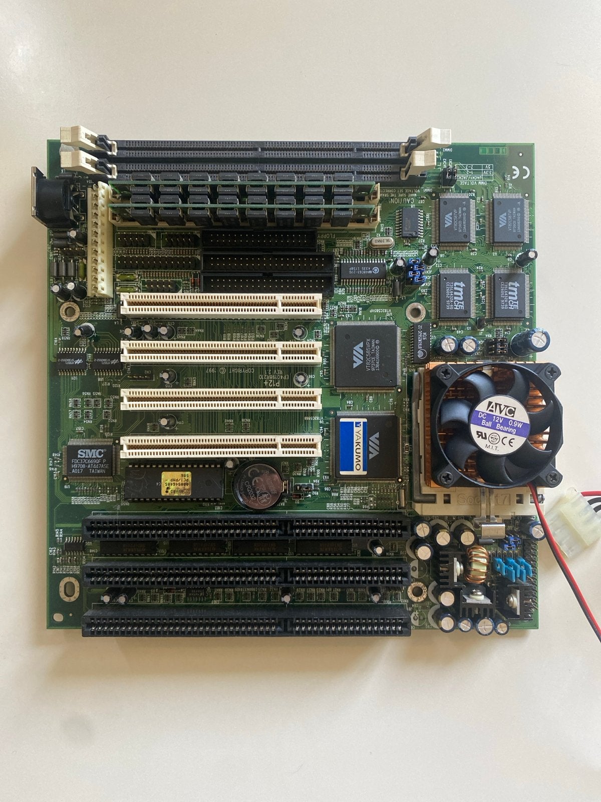 Yakumo Moederbord Socket 7 met 200MHz CPU, Computers en Software, Ophalen of Verzenden, Gebruikt, Overige typen, Overige soorten